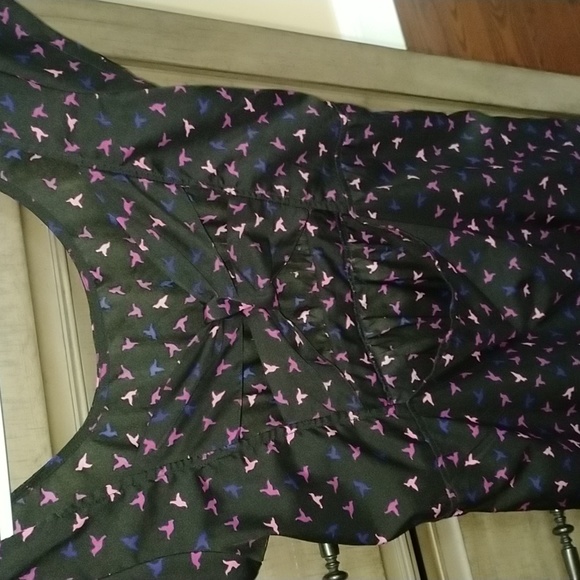 Black knee length summer dress - Picture 4 of 4